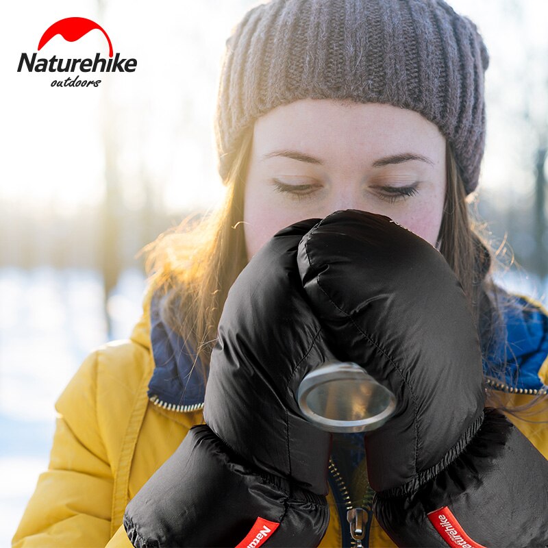 Naturehike Gans Unten Handschuhe Für draussen Wärme Skifahren Kalt-nachweisen Handschuh Handschuhe Wasserdichte Winter Sport