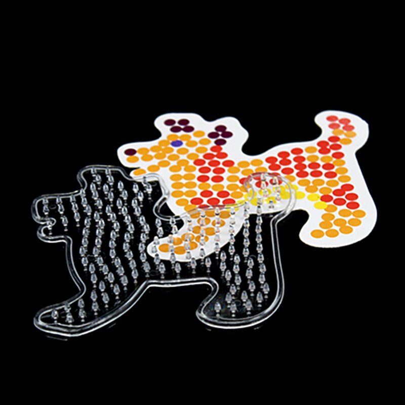 10 pc Puzzle Pegboards aufbringen mit farbigen papier Für 5mm Hama Perler Perlen DIY freundlicher Handwerk Kunststoff Schablone Art sicherung wulst Spielzeug