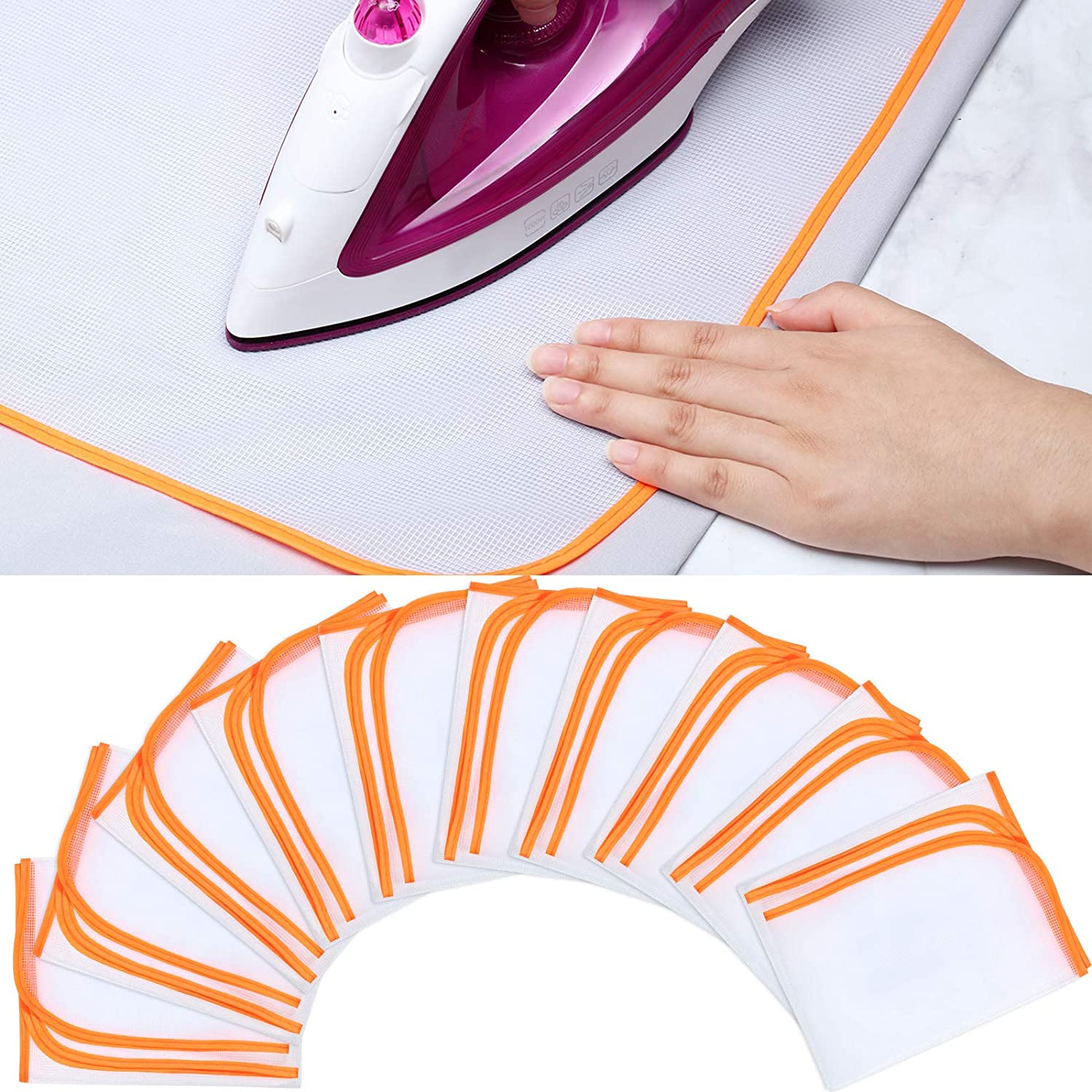 5pcs High Temperature Ironing Cloth Ironing Pad Household Protective Insulation Against Pressing Pad Boards Mesh Cloth