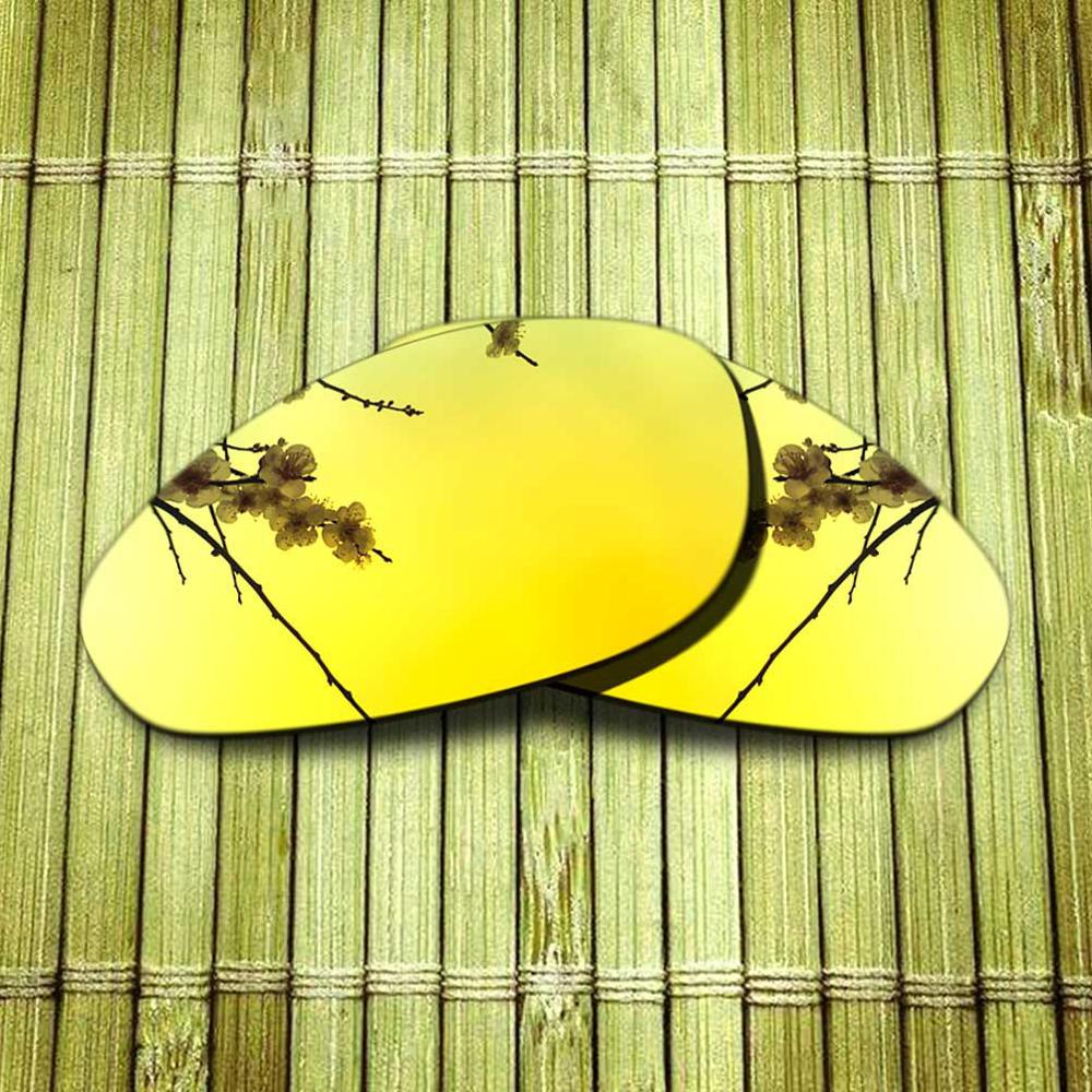 Polarized Replacement Lense For-Oakley Straight Jacket 1999 Sunglasses Frame True Color Mirrored Coating - Options: Yellow