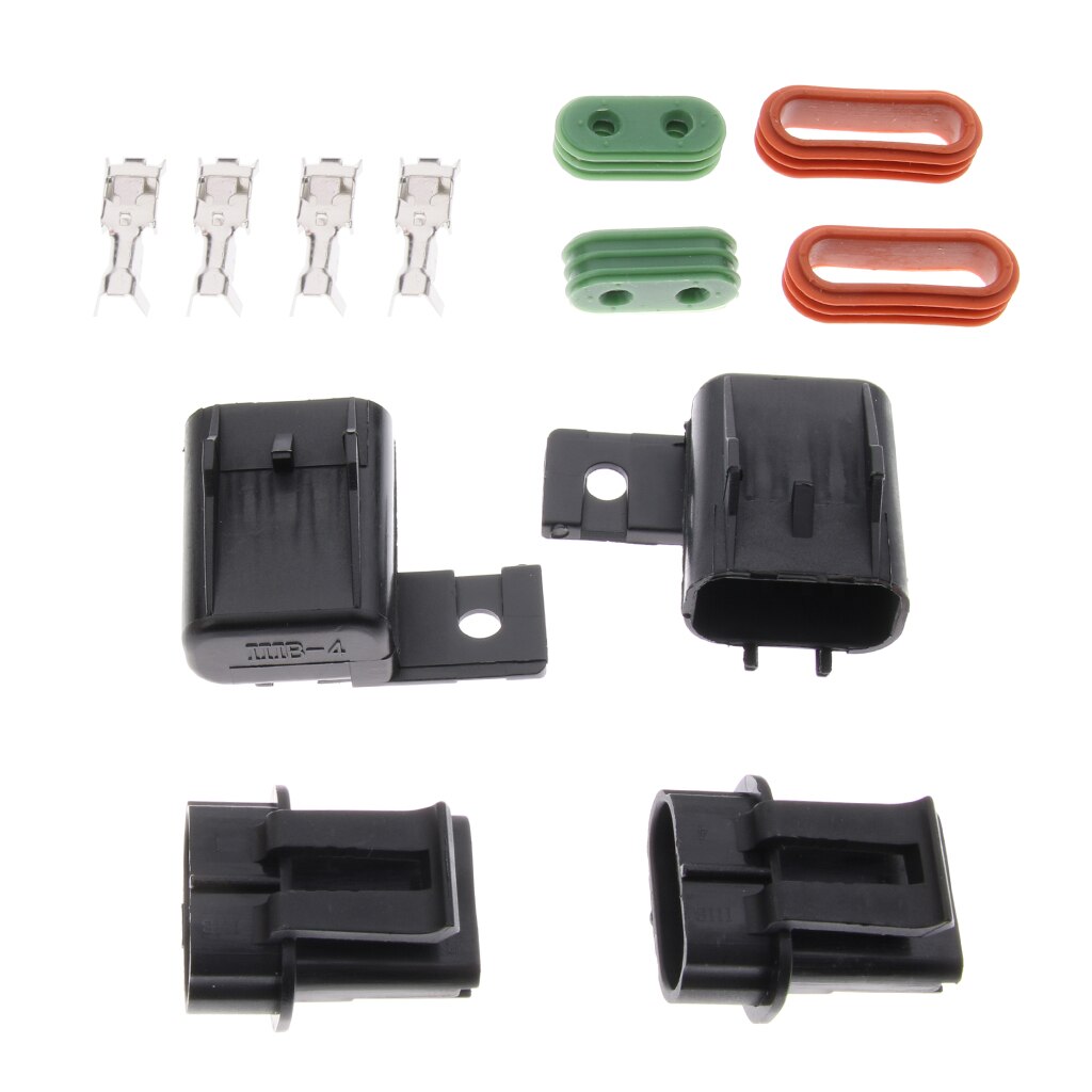 2 Sets Automotive Car Boat Middle ATO ATC Blade Fuse Box Block with Terminal