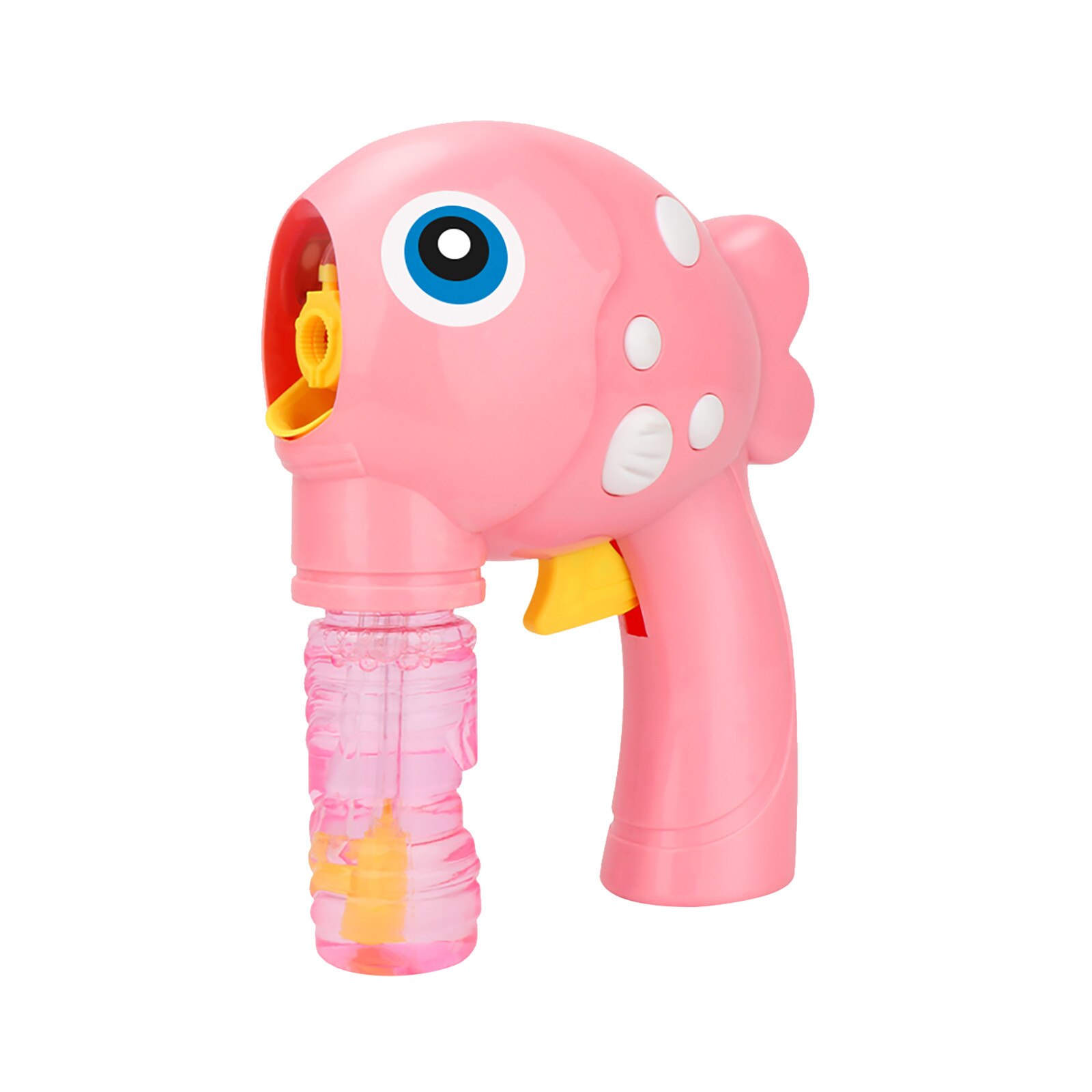 Zomer Cartoon Vis Zeepbellen Machines Inertiële Handleiding Bubble Blazen Machine 100Ml Funny Kids Jongens Meisjes Outdoor Speelgoed: Pink
