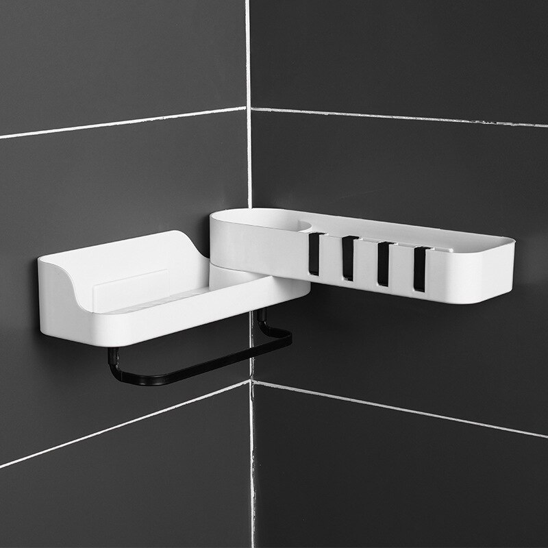 LARRO Douchemand Wandmontage Douche Caddy Zelfklevende Douche Plank Geen Boren Anti Roest Ruimte Aluminium Voor Badkamer Keuken B1 Vloer 50cm Maat C1 50cm