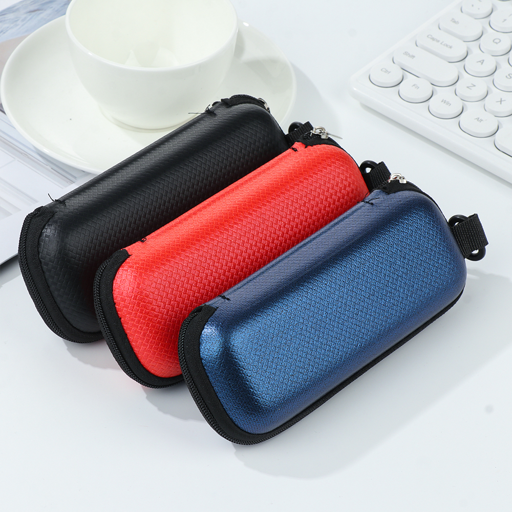 Estuches para gafas EVA portátiles, funda rígida para gafas de sol para mujeres y hombres, caja para gafas con cordón y cremallera, Protector para fundas para gafas