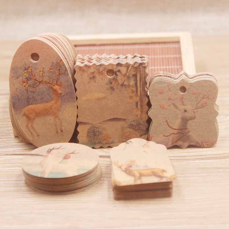 Gör-det-själv parkeringsbricka 5 x 3cm /4 x 4cm/6.4 x 3.5cm/4.7 x 4cm/3.9 x 3.9cm 50 taggar pilgrimsmussla form vit färg för bröllopsgodisetiketter