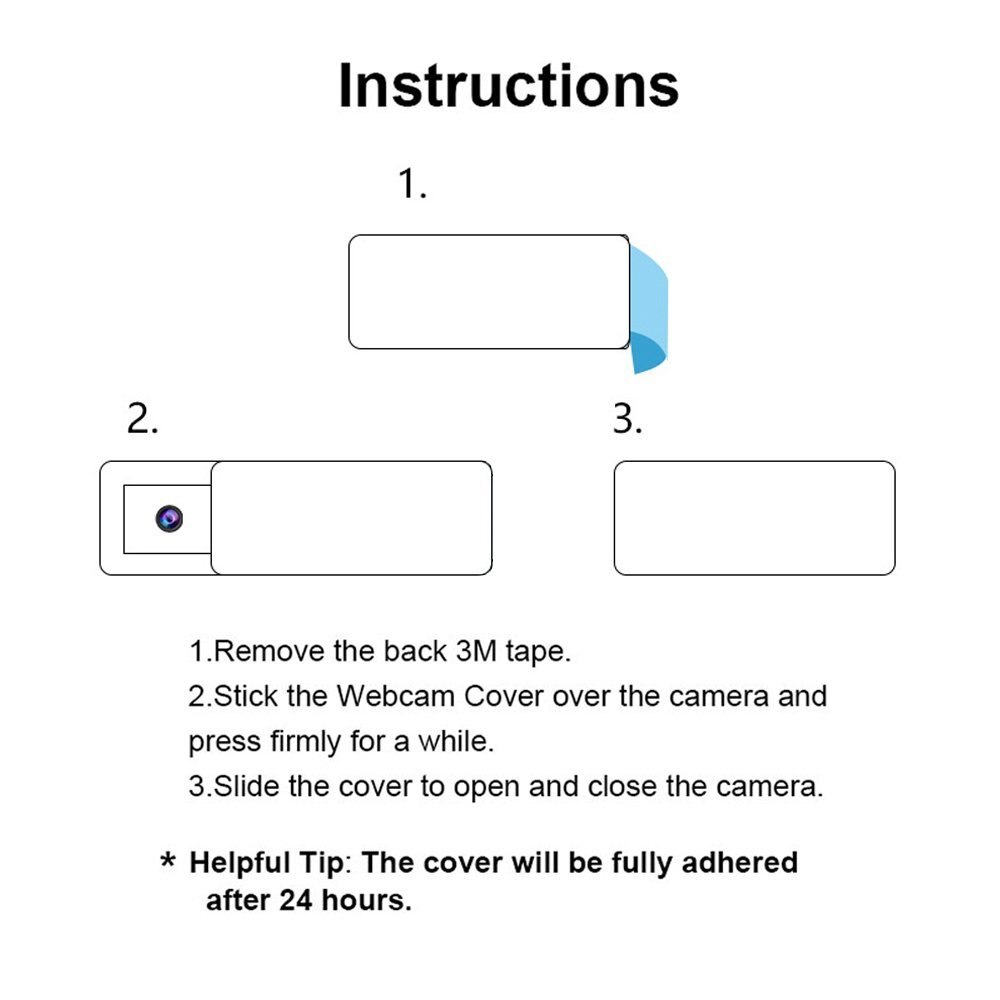 Tapa camara portatil Tapa webcam Ordenador Cubierta de Webcam cubierta protegida imán deslizante de plástico protege la privacidad Mac ios Web laptop