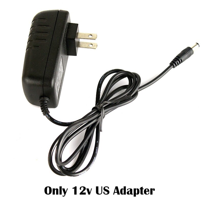 CCTV LEDS 4 Array IR Led Illuminator Light Infrared Waterproof Night Vision CCTV Fill Light 60 90 Degree Optional For CCTV Camer: Only 12v US Adapt