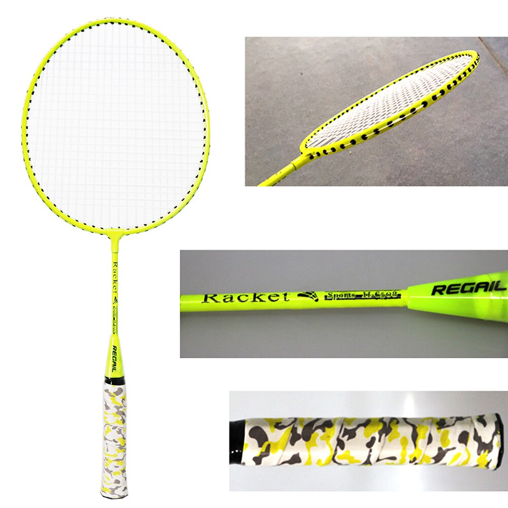 Outdoor Sport Badminton Rackets with Balls 2 Player Badminton Set for Children Indoor Outdoor Sport Game 1 Pair