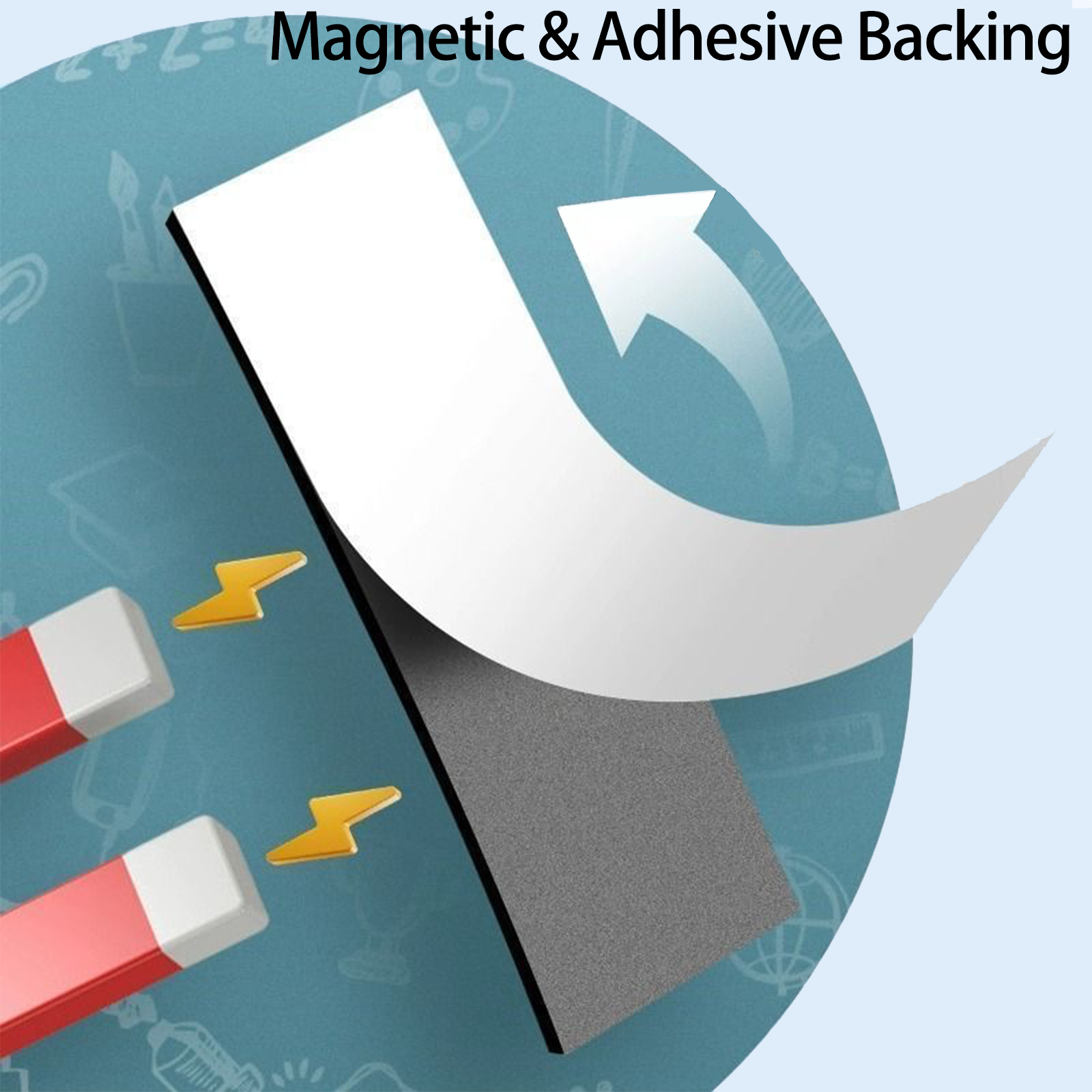 60 Stück/einstellen 2 x 5 cm flexibel selbstklebende Magnetblätter, Mini-Kühlschrankmagnete und magnetische Speicheretiketten