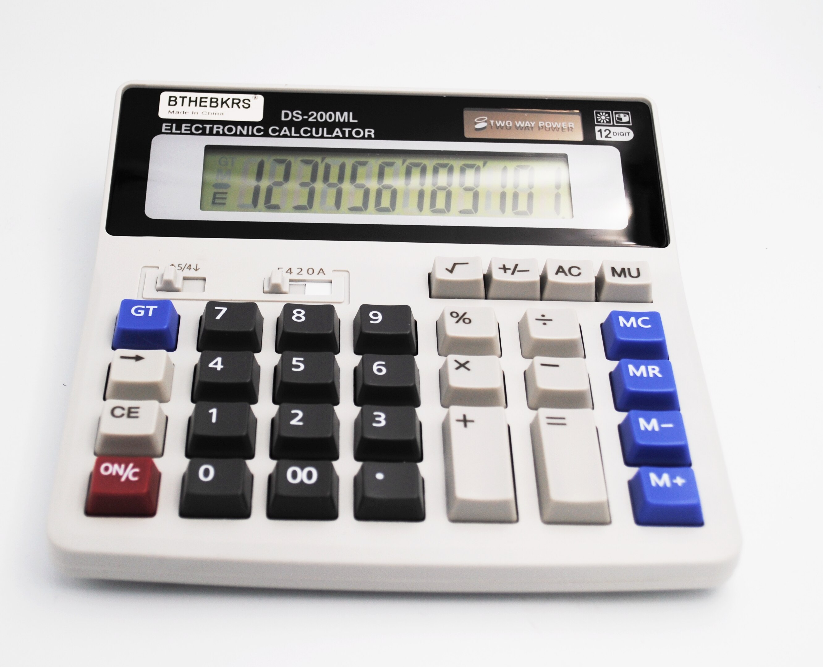 12 Digit Desk Calculator Large Buttons Financial Business Accounting Tool real big buttons for office school