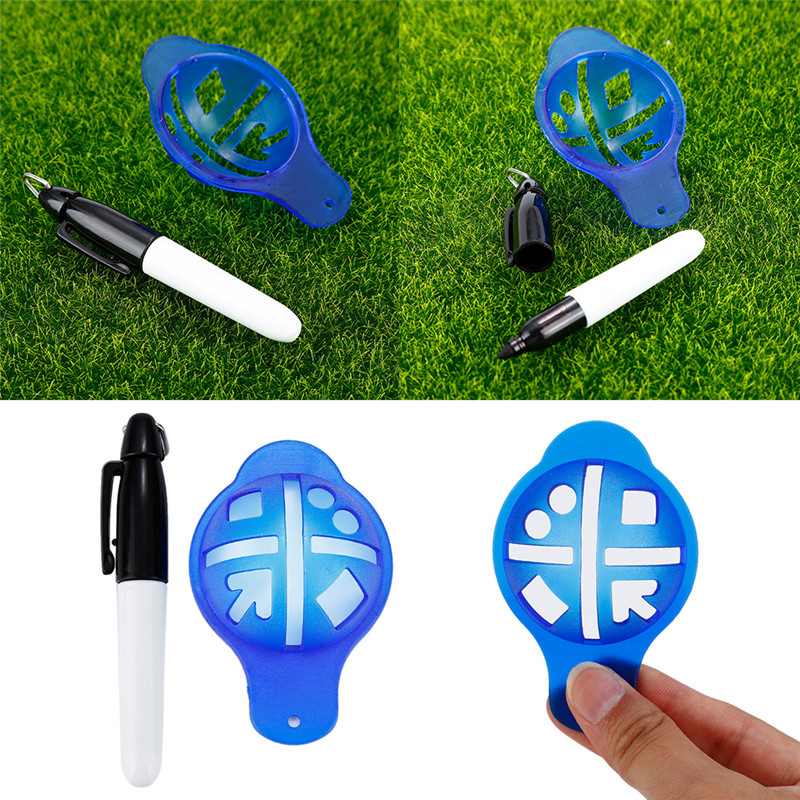 1Pcs Indoor Outdoor Playing Golf Ball Liner Marker Template Drawing Alignment Tool Pen Golf Training Practice Set Accessories