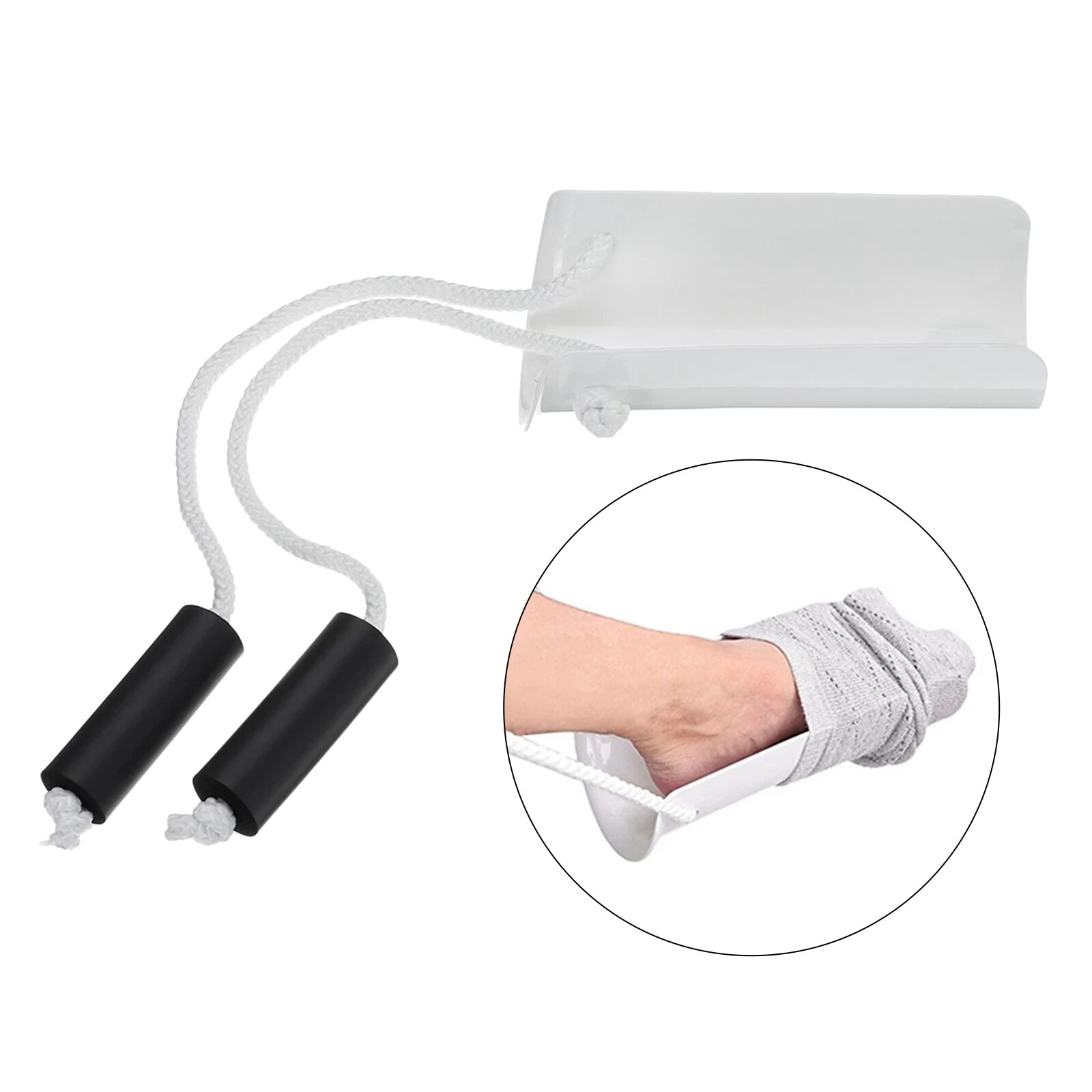 Dispositivo de ayuda deslizante para calcetines, herramienta de ayuda para calcetines, aplicador Flexible, Kit de ayuda para calcetines