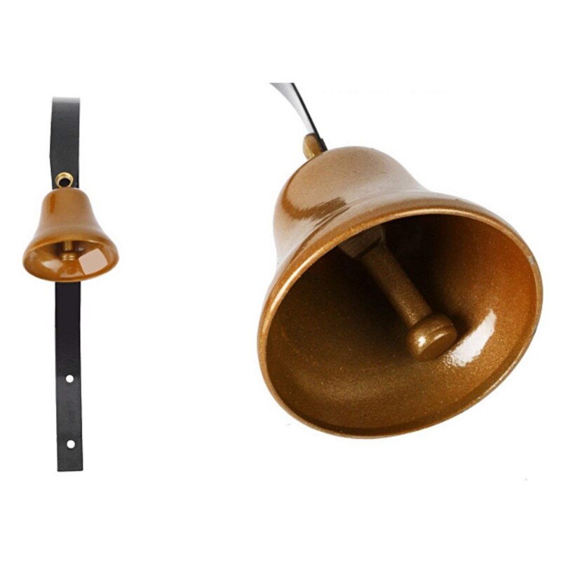 PATIKIL Winkeliers Bell, houten deurbel opknoping magnetische deurbel jingle bellen metalen deurbel met zelfklevend voor deuropening bedrijf bij het betreden van decoratie, beige, C-vorm