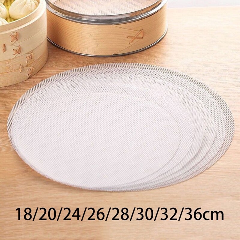 1Pc Non-Stick Steamer Mat Dim Sum Tool Food Grade Silicone Kitchen Under Steamers Mat Cooking Accessories Eco-friendly Cookware