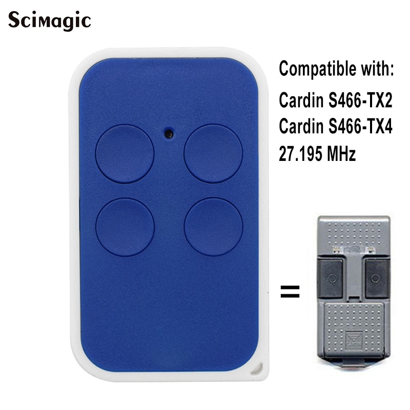 CARDIN S466-TX2 garage door remote control 27.195 MHz cloning Remote Control CARDIN S466-TX4 Opener