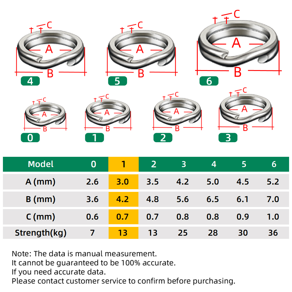 Anelli divisi da pesca 50 ~ 100 pezzi Anelli con esca in acciaio inossidabile Terminale per acqua salata Affronta Anelli divisi Connettori da pesca Anelli a scatto: 12 / giallo