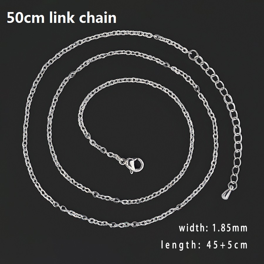 Mini médaillon flottant à mémoire de forme, médaillon rond en acier inoxydable, médaillon torsadé en verre adapté aux chaînes de colliers et de bracelets, 15mm 17mm, 1 pièce: Rhodium plaqué