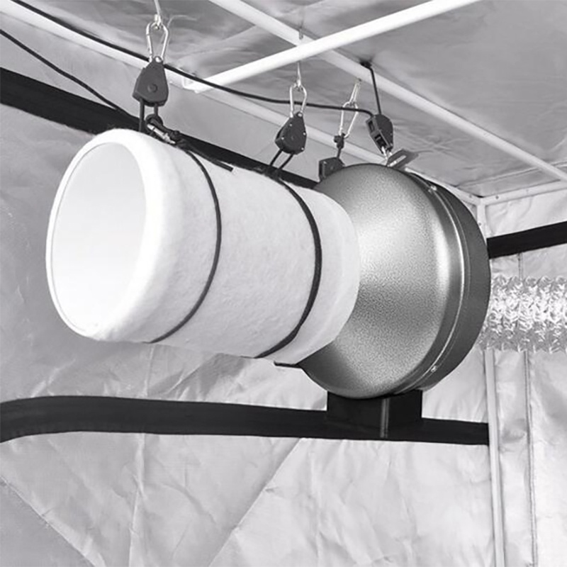 Verstelbare 1 paar 2 stuks 1/8 inch nylon touw ratel yoyo hangers lamp ophangset voor led kweeklamp kweektent kamer
