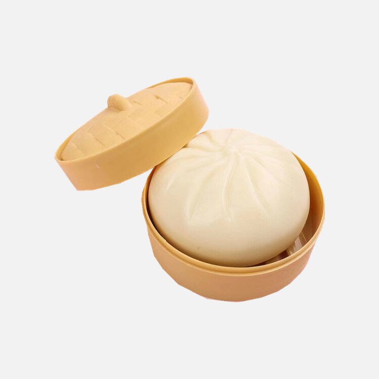 Antistress press gris ball stressavlastning fidget leker søt dampet utstoppet bolle morsom squishy stressball klemme leke: 3