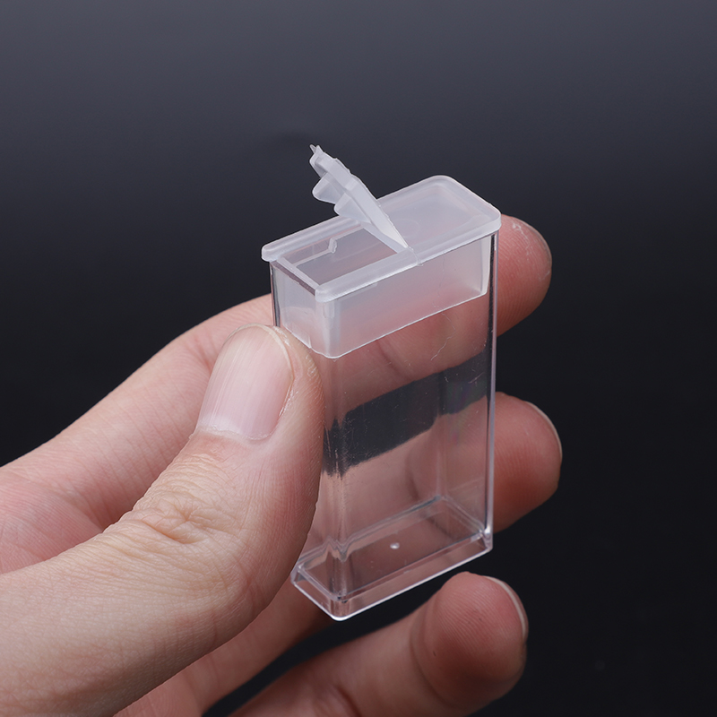 Caja de plástico para guardar cuentas y joyas, contenedor de almacenamiento con 64 cuadrículas, accesorios para pintura de diamantes, herramientas y cuentas