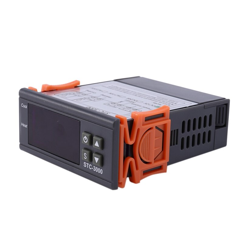 Stc-3000 Led Digitale Temperatuurregelaar Thermostaat Verwarming Cooling Sensor Vochtigheid Meter