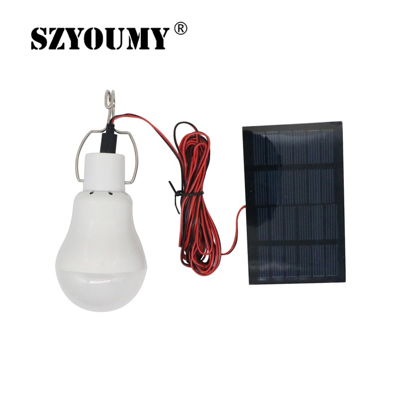 Szyoumy Solar Power Outdoor Light 15W 130LM Solar Lamp Draagbare Lamp Zonne-energie Lamp Led Verlichting Zonnepaneel Kamp vissen