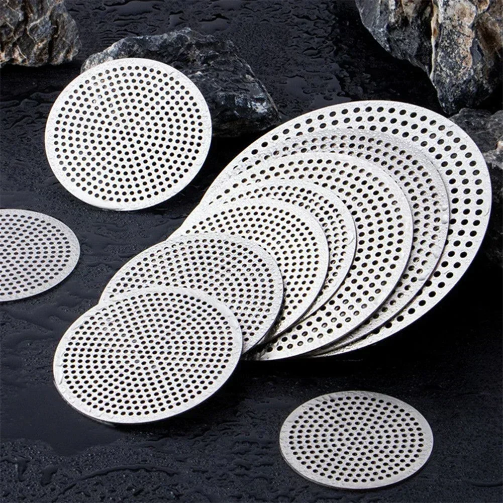 Colador de fregadero de ducha de acero inoxidable, cubierta de filtro de pelo para baño, ducha, cubierta Circular de drenaje de suelo, pantalla de filtro de pelo