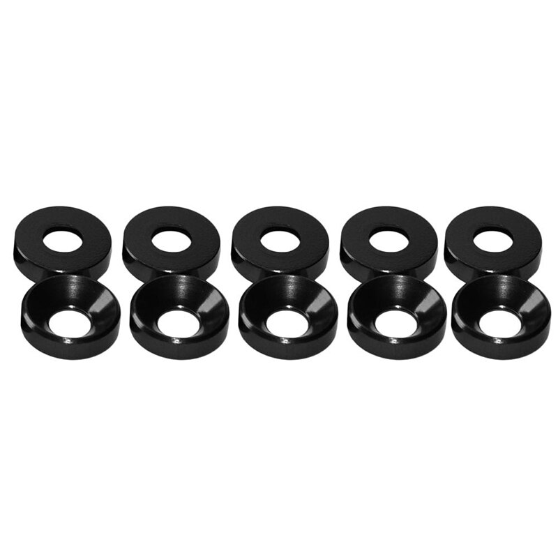 Aluminum Alloy M5 Anodized Countersunk Head Bolt Washers Gasket 10pcs/pack