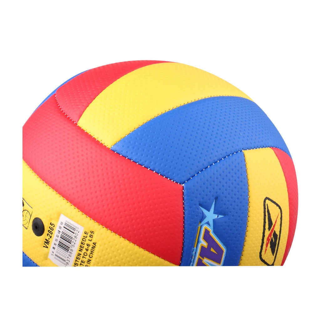 Offisiell størrelse 5 pu volleyballkamp volleyball innendørs og utendørs treningsball med nettpose  v601b