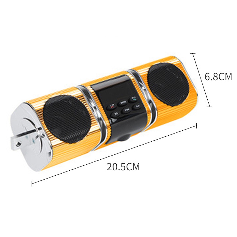 Altoparlanti Stereo per moto Bluetooth impermeabili sistema Audio USB AUX SD Radio FM lettore MP3