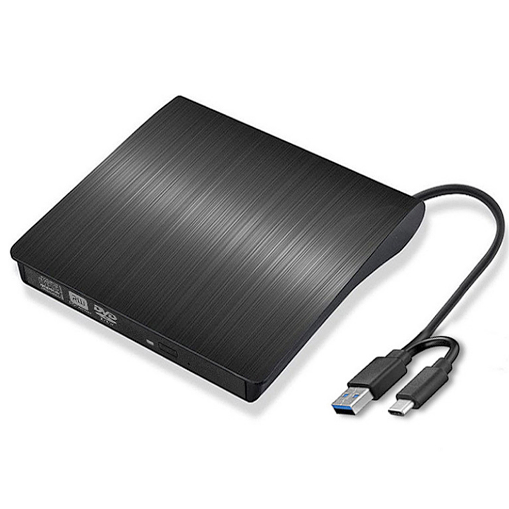 Caja de unidad óptica USB 3,0 tipo C, DVD externo, CD, ROM, escritor ODD, lector, reproductor, unidad óptica, funda para PC y portátil: Púrpura claro