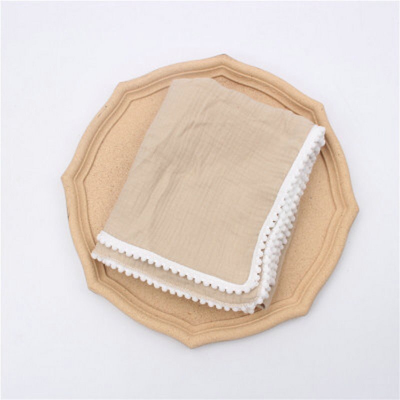 Baby Blanket Newborn photography Children's Cotton Muslin Wrap Sleeping Items Receiving Blankets Baby Stuff for Newborns: Khaki