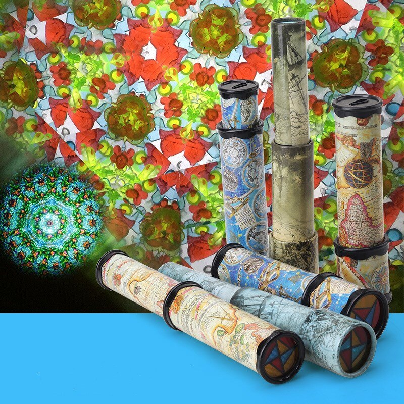 Große Kaleidoscopes Kinder Spielzeug Rotation Einstellbar Kaleidoskop Phantasie Farbe Welt Pädagogisches Spielzeug Für Kinder Kindergarten spielzeug