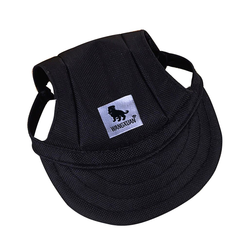 Zomer Hond Cap Doek Mesh Ademend Huisdier Hoed Voor Hond Outdoor Accessoires Wandelen Sport Producten Draagbare Comfortabele Hoed: Black