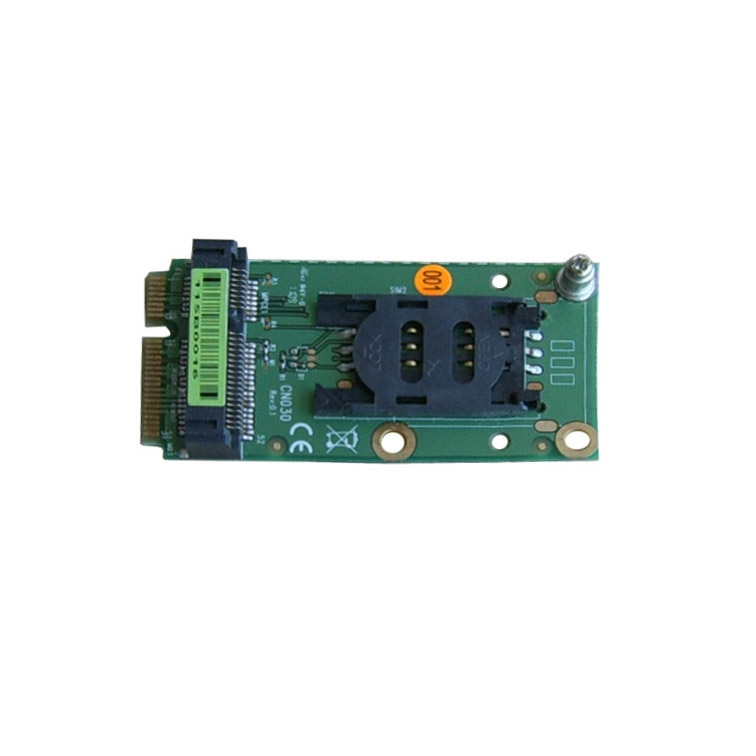 HK Post Air Mail Mini PCIe Extension SIM Card Socket for 3G Modem and Mini-PCI e interface