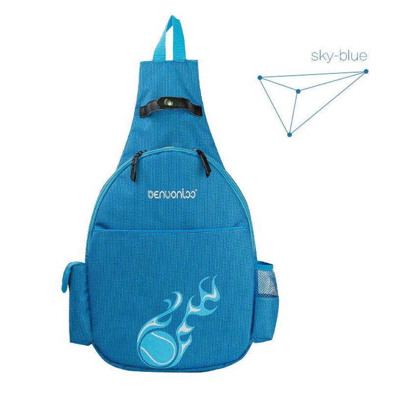 Mochila de bádminton para raqueta, bolsa de nailon impermeable para deportes al aire libre, accesorios para acampar, ciclismo, escalada, 2 uds.: Sky Blue