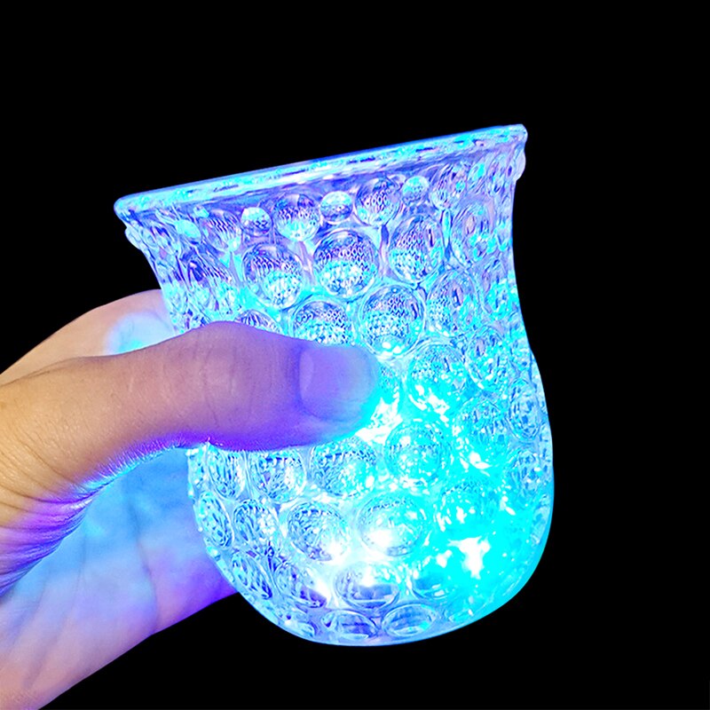 LED Luminous Cup Kids Toys Glow In The Dark Toys Party Wedding Decoration Liquid Induction Mug Wine Glass Beer Cup Toys