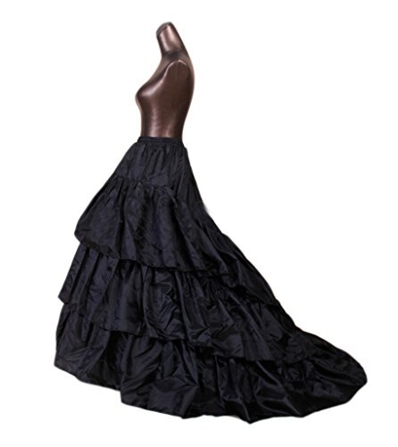 Wedding Petticoat Arrives 100% 3-hoop Tulle Petticoat Crinolines for Wedding Dress Petticoats: black