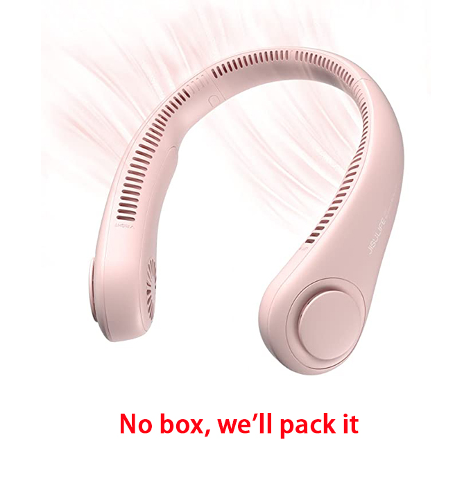 Xiaomi JISULIFE portatile collo fan mano libero Bladeless fan 4000mAh indossabile personale fan senza foglie ricaricabile USB alimentato3 velocità: rosa NOT scatola