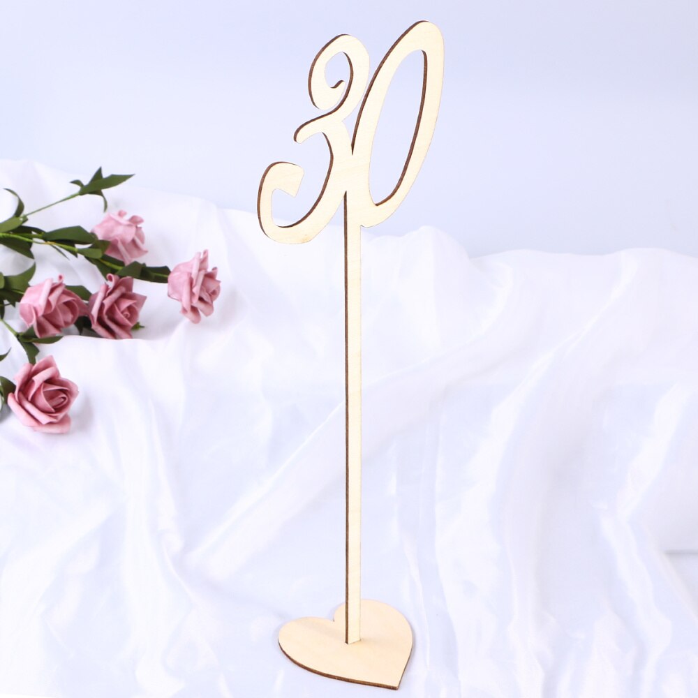 20 stuks tafelnummerhouders, rustiek, duurzaam en natuurlijk, voor plaatskaarten als decoratie voor bruiloften, feesten en bijeenkomsten.