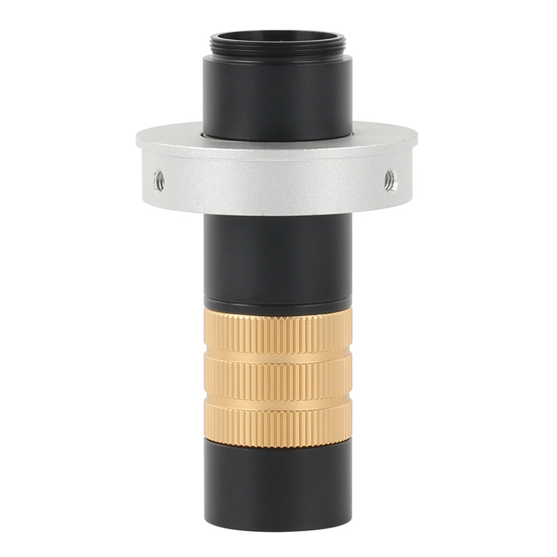 Adjustable 200X Continuous Zoom C-mount Lens C/CS Mount Magnify Glass Lens for CCD Digital Industrial Microscope Video Camera: 50mm Ring