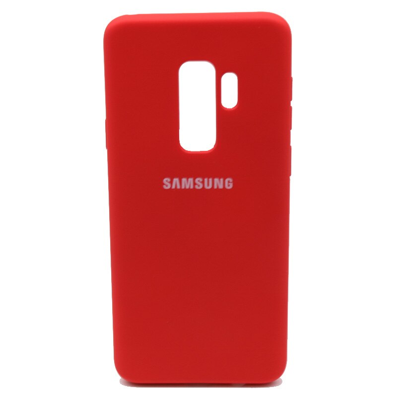 Samsung Galaxy S9/S9 Plus S9 + Seidige Silikon Abdeckung Soft-Touch-Oberfläche Zurück Schutzhülle Für Samsung s9/S9plus: For S9 / Red