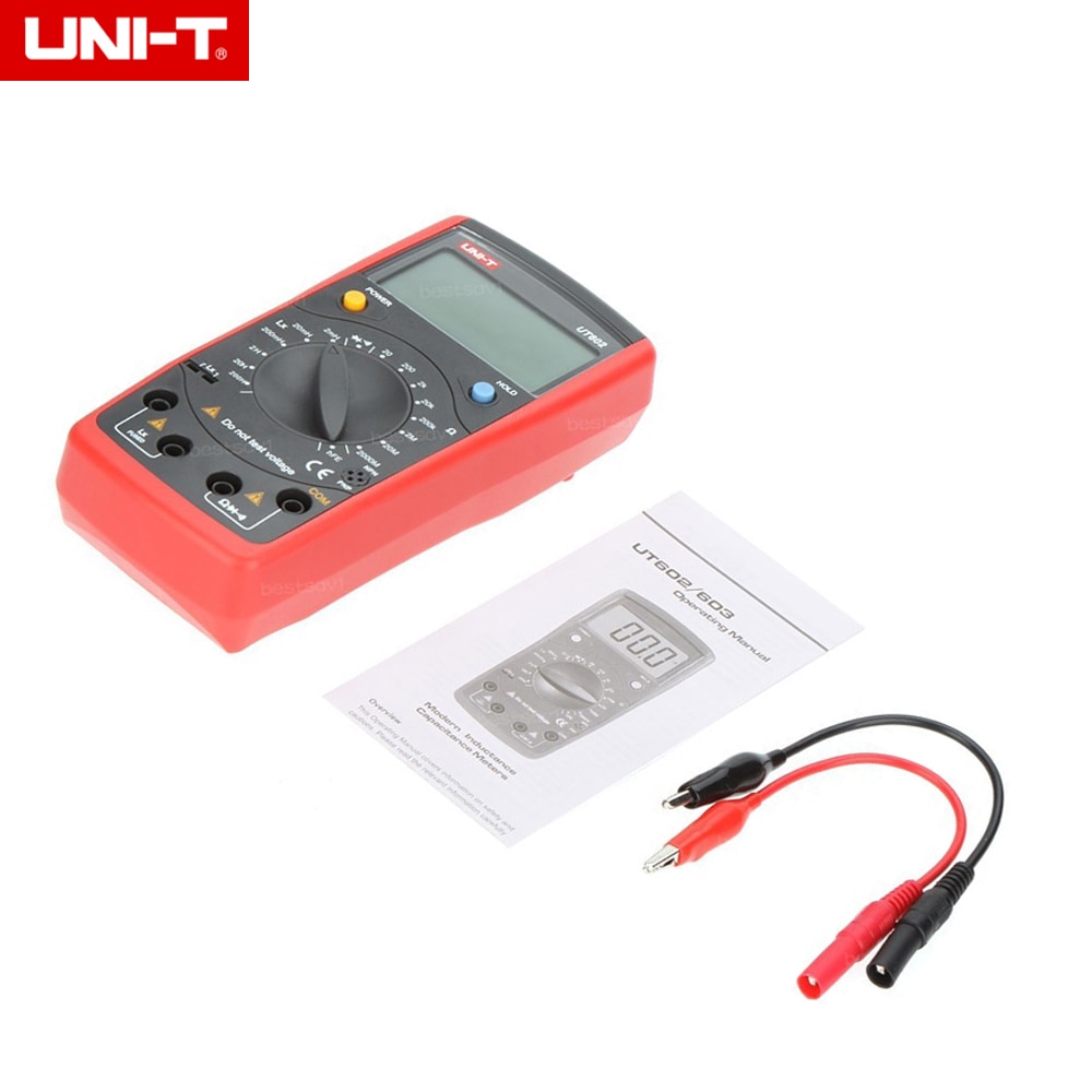 UNI-T UT602 Digitale Moderne Professionele Inductie Meter Testers Lr Meter Ohmmeter W/Hfe Test & Data Hold