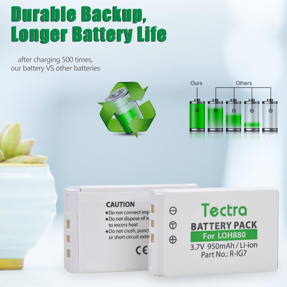 R-IG7 Battery for Logitech Harmony LOH880 900 720 850 880 885 890 Pro H880 Universal Remote 950mAh Batteries