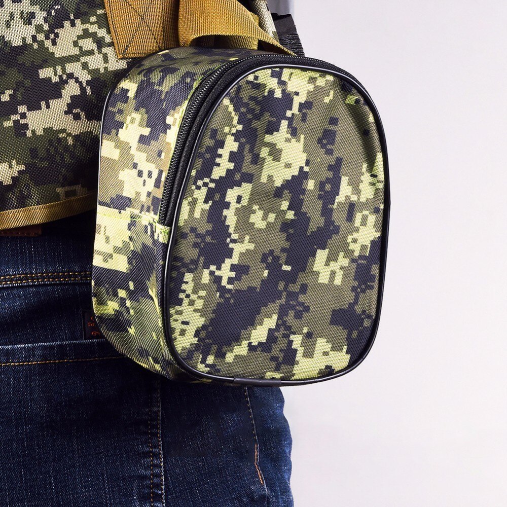 Bolsa de carretes de Pesca portátil, multifuncional, carrete de Pesca giratorio, funda protectora, bolsa de camuflaje, bolsa de engranaje mediano, Pesca 123