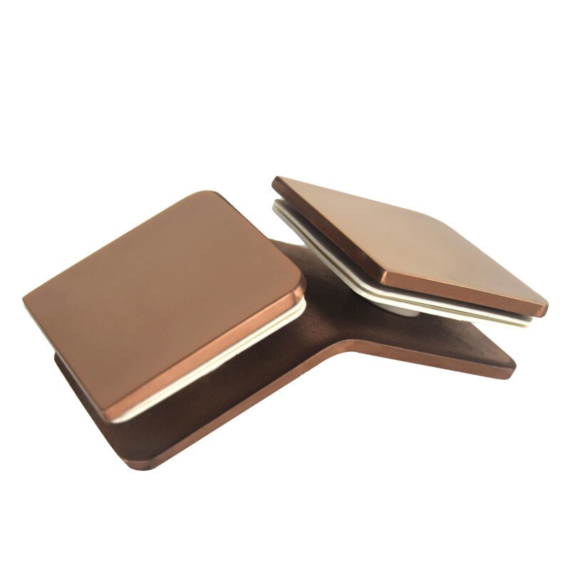 Stainless Steel 304 Rose Gold Glass Fixed Clip Bathroom Glass Door Fixed Code Corner Partition Shower Room Link Clip: 135