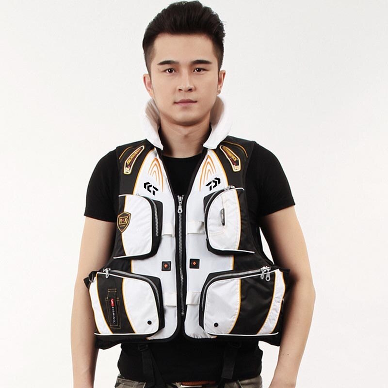 Outdoor Fishing Life Vest Jacket Outdoor Sports Portable High Buoyancy Drifting Multi-Pocket Travel Safety Life Vests Jackets: 4