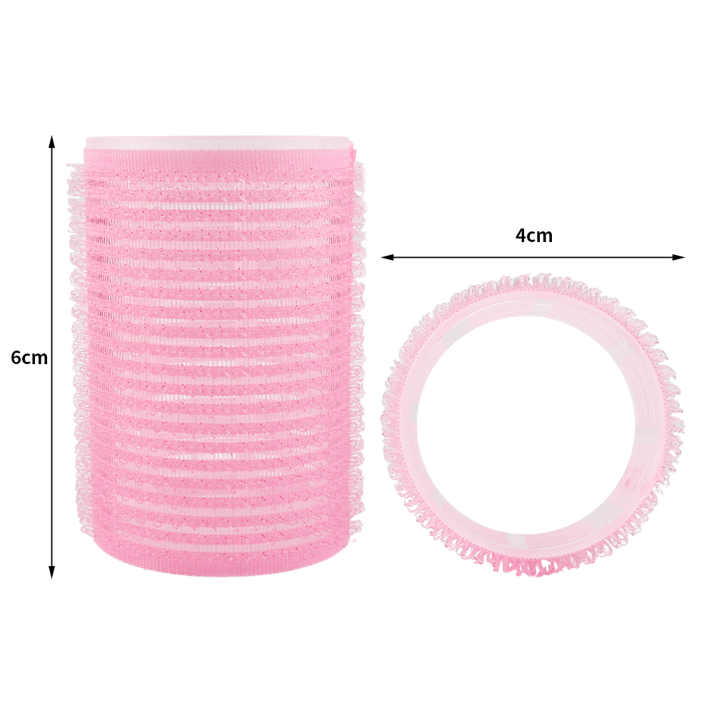 Rodillos para el cabello con agarre automático sin calor, rizadores para el cabello sin calor, flequillo, volumen, gancho y bucle autoadhesivo, accesorio para peinados DIY para mujer