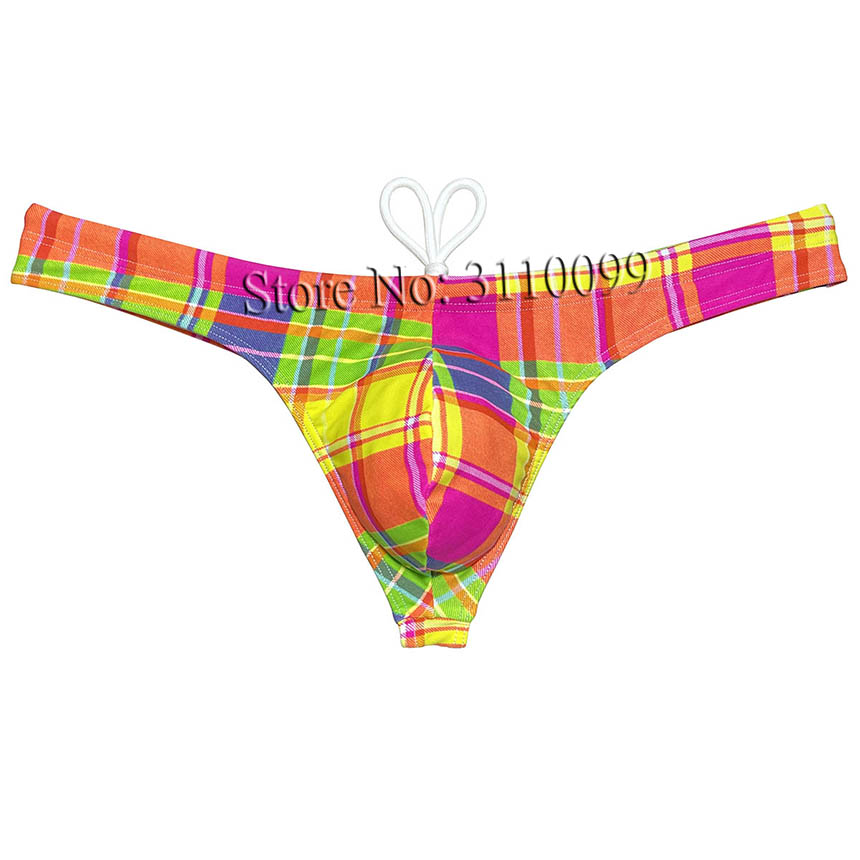Polychrome Herren-Badeanzug, Bikini, Strandmode, Futter, Badehose, Tanga, Badehose: XL / Freier Raum