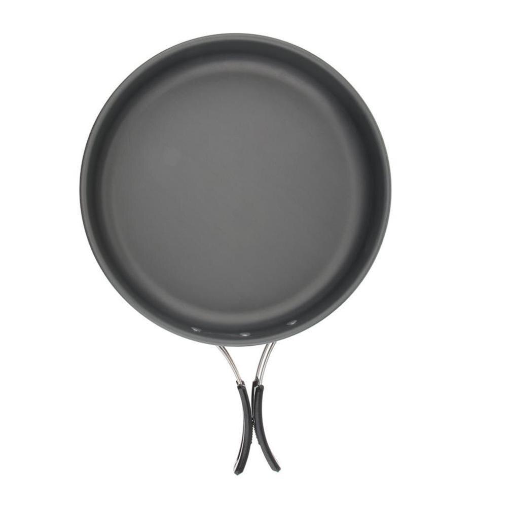 Outdoor Draagbare Pan Kleine Koekenpan Camping Picknick Koken Kookgerei Non-stick Pan Gebruiksvoorwerpen Camping Servies L0C4